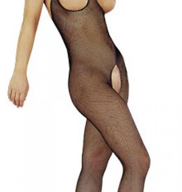 Mandy mystery Line Open-cup net catsuit S-L