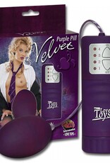 Erotic Entertainment Love Toys Velvet Purple Pill waterproof