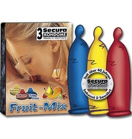 Secura Kondome Secura Fruit-Mix Condooms - 3 stuks