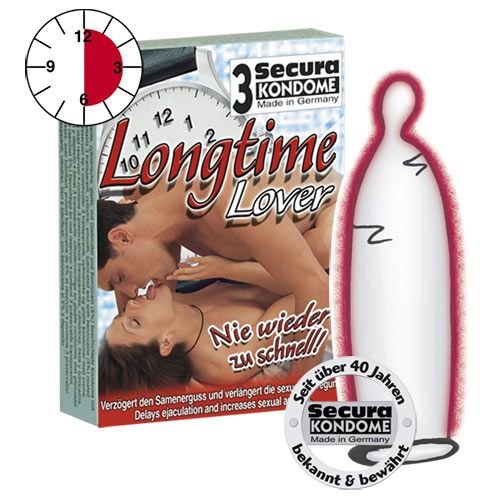 Secura Kondome Secura Longtime Lover Condooms -3 Stuks