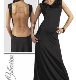 Cottelli Collection Sexy long dress with chain