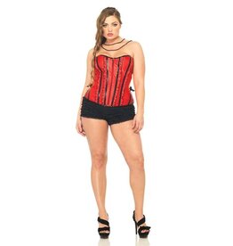 leg avenue Betty Corset - Rood