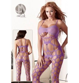 Mandy mystery Line Purple cut-outs pattern catsuit