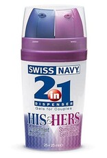 Swiss Navy 2-in-1 His & Hers Stimulating Gels