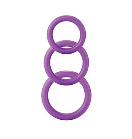 Shots Toys Twiddle Rings 3 Sizes Purple