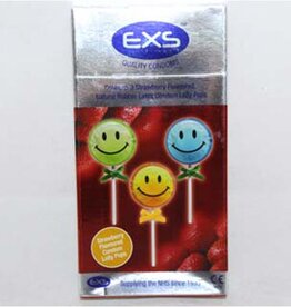 EXS Aardbei Lolly Pop Condooms 6 stuks