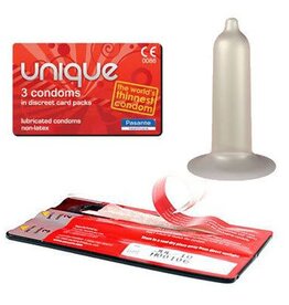 Condooms Pasante Unique Latex-vrije condooms 3 stuks