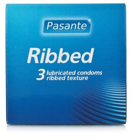 Condooms Pasante Ribbed condoms 3pcs