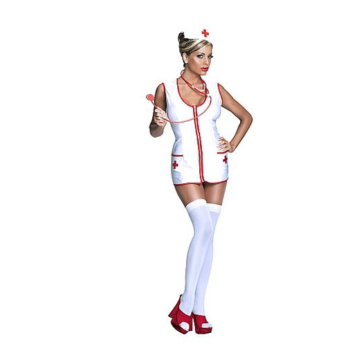 exposed Nurse Bettie, verpleegster kostuum