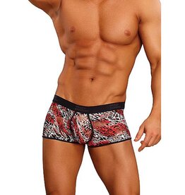 male power Lo Rise Enhancer Short Red