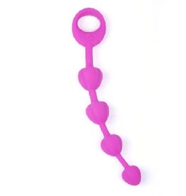 Silicone Anal Beads - Purple