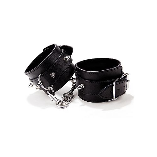 Spiked Leather Handcuffs