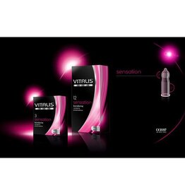 VITALIS - Sensation Condoms - 3 pcs