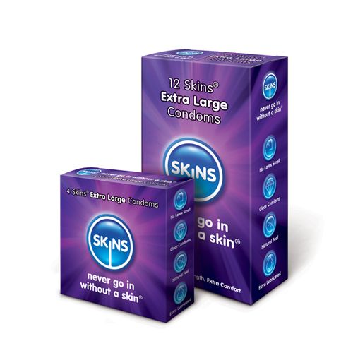 Condooms Skins - Extra Large Condooms - 4 stuks
