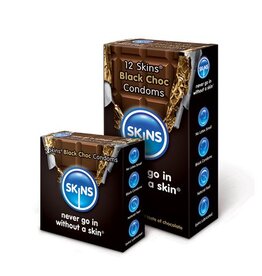 Condooms Skins - Black Choc Condoms 12 pcs