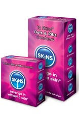 Condooms Skins - Ribbels en Noppen Condooms 12 stuks