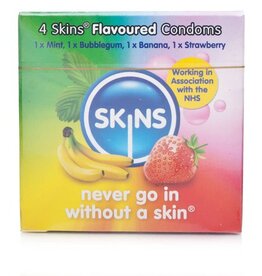 Condooms Skins - Flavoured Condoms 4pcs
