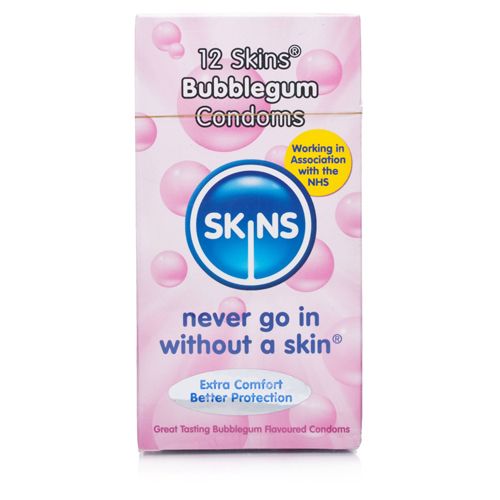 Condooms SKINS Condooms met Kauwgum smaak 12Stuks