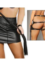 Elegant Moments Lingerie Leather Spanking Skirt