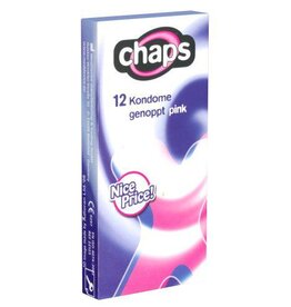 Condooms Chaps Genoppt Pink 12 pcs