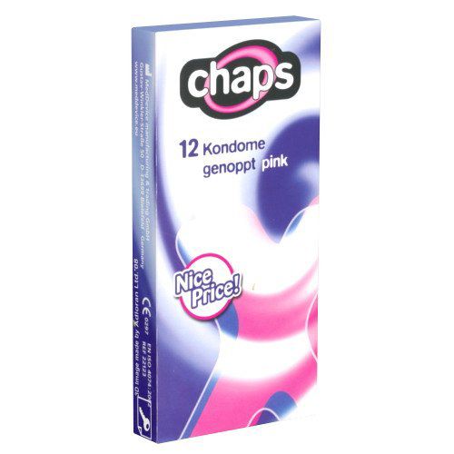 Condooms Chaps Genopte Roze Condooms - 12 stuks
