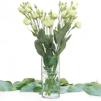 Vase Vienna en verre avec texte