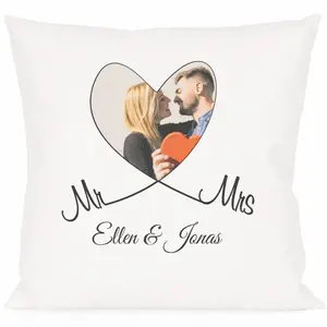 Coussin Valentin avec photo