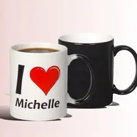 Mug Magique I love avec nom