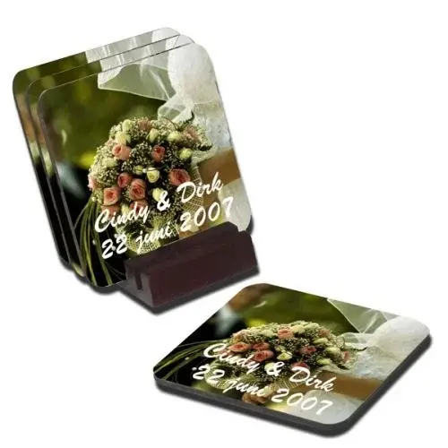 Set Sous-Verres Photo Credo avec photo et texte