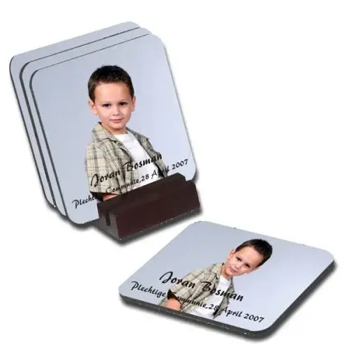 Set Sous-Verres Photo Credo avec photo et texte