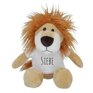 Lion en peluche personnalisé