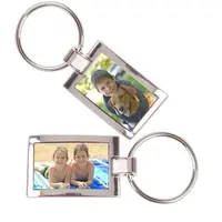 Metalen sleutelhanger met foto