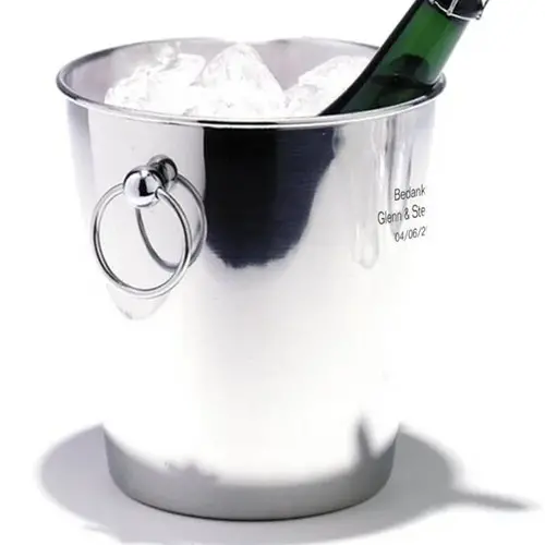 IJsemmer - Champagnekoeler Deluxe gegraveerd