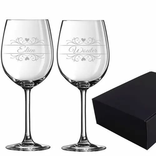 Verres à vin Lana avec personnalisation