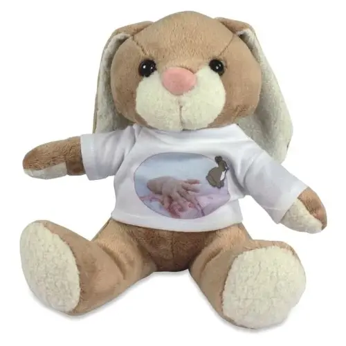 Lapin en peluche avec nom