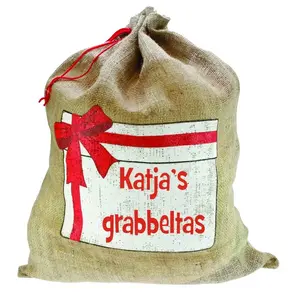 Jute Geschenkzak met naam