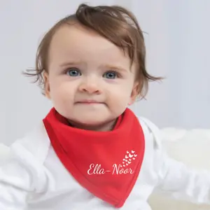 Bavoir Bandana Bébé avec nom