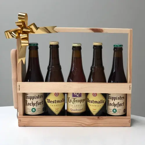 Biercadeau Trappist met gepersonaliseerde flesopener