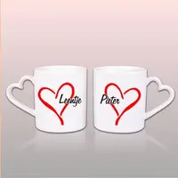 Duo Mugs d'amour avec nom