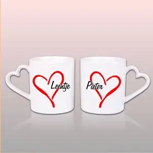 Duo Mugs d'amour avec nom