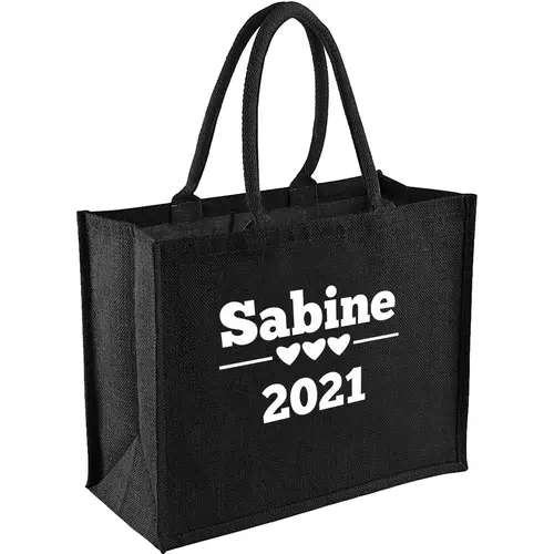 Sac shopping en jute personnalisé