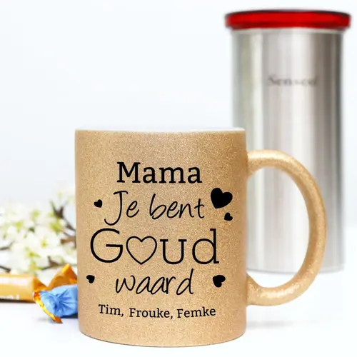 Mug à paillettes personnalisé