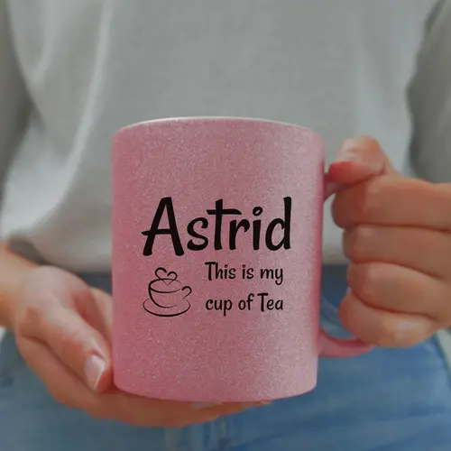 Mug à paillettes personnalisé