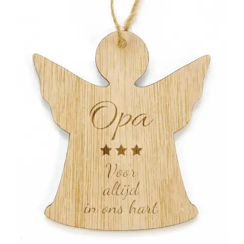 Pendentif de Noël en bois personnalisé