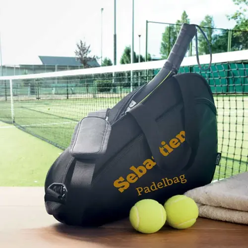 Tas voor padelracket met naam