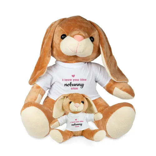 Peluche lapin géant personnalisé