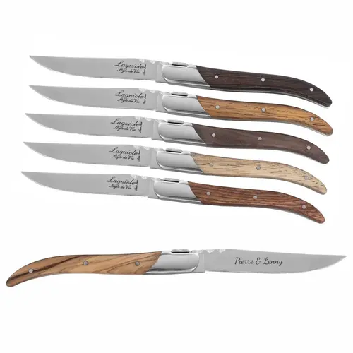 Set van 6 Laguiole steakmessen  in geschenkdoos