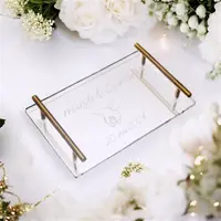 Dienblad acryl met gravering