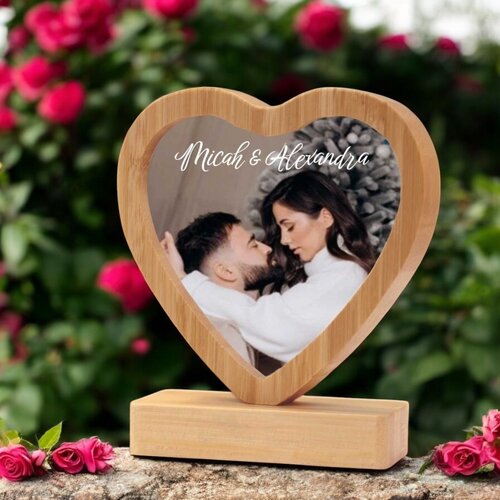 Bamboe Hart op voet gepersonaliseerd