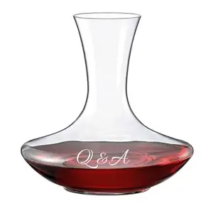 Carafe à Vin en Cristal gravée